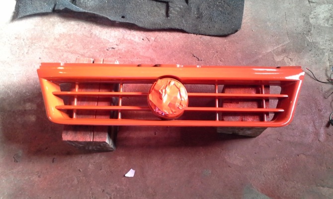 Фото покраски решетки радиатора Фото покраски решетки радиатора