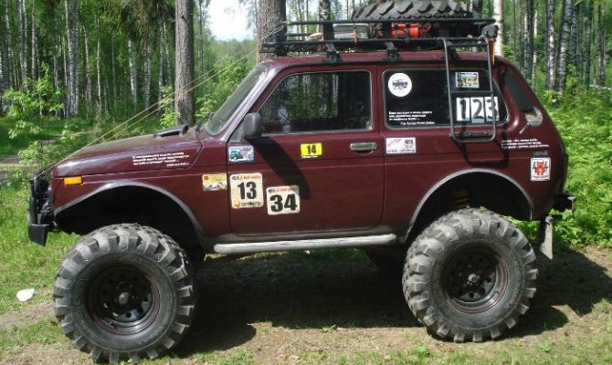 На фото - внедорожный обвес ВАЗ Нива 4х4 На фото - внедорожный обвес ВАЗ Нива 4х4