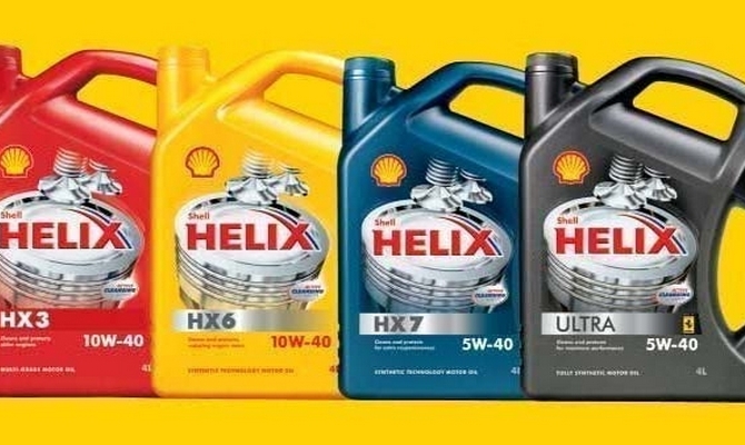 Виды масел Шелл