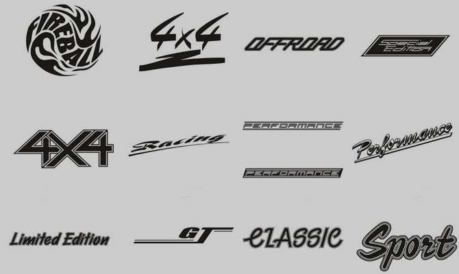 Типы спортивных наклеек Типы спортивных наклеек