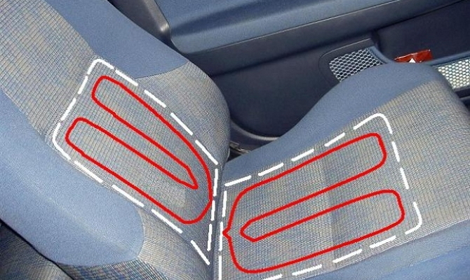 Сидение автомобиля с функцией подогрева Сидение автомобиля с функцией подогрева