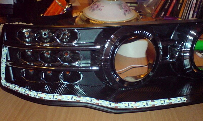 Установка диодной подсветки Установка диодной подсветки