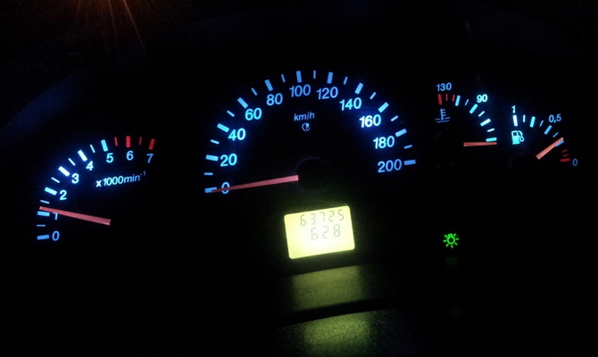 Подсветка панели приборов купе Подсветка панели приборов купе