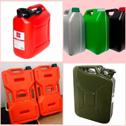 Несколько вариантов тары, соответствующей требованиям, предъявляемых к транспортировке горюче-смазочных материалов в салоне и багажном отделении транспортного средства Разновидности тары для ГСМ