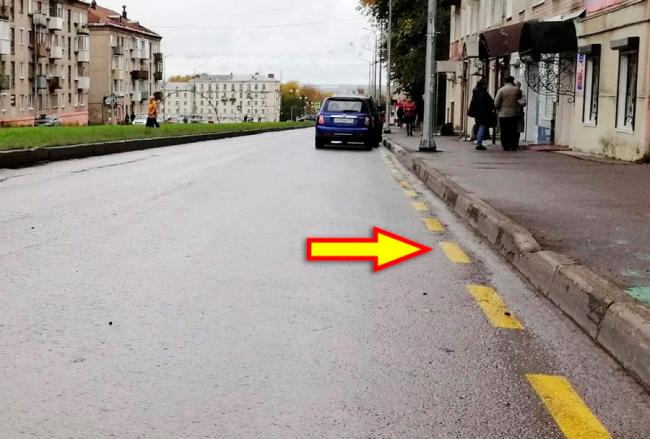 Одинарная прерывистая разметка Одинарная прерывистая