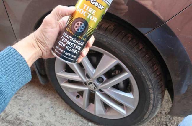 Аварийный герметик для ремонта прокола шины Аварийный герметик от проколов шин