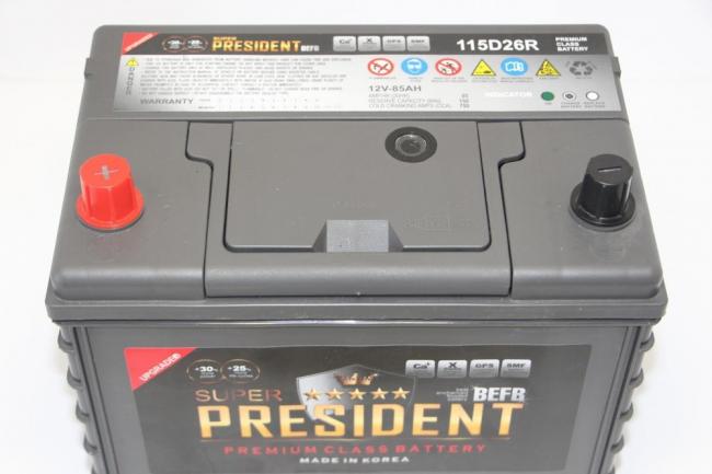 Автомобильный аккумулятор President Автомобильный аккумулятор President