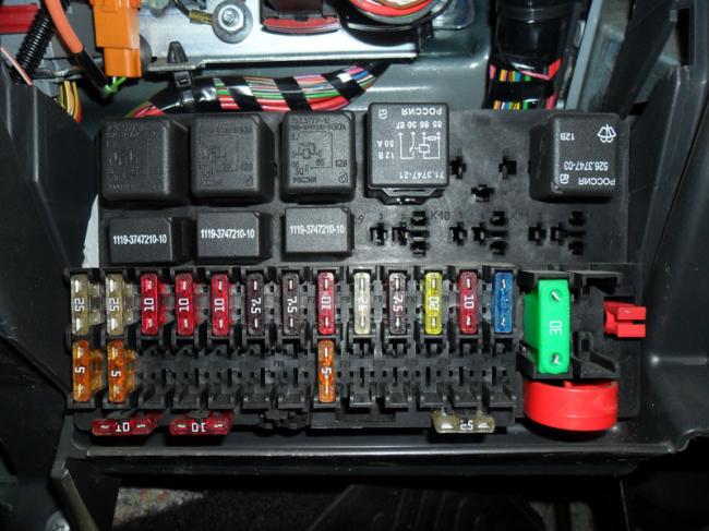 Блок предохранителей в автомобиле Блок предохранителей в автомобиле