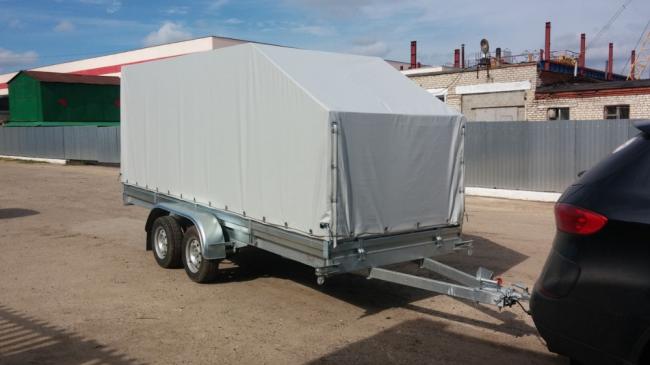 Двухосный бортовой прицеп Прицеп
