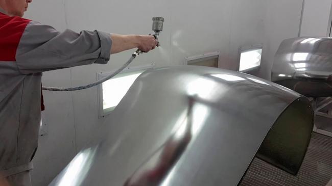 Имитация с помощью окрашивания Имитация под хром с помощью окрашивания