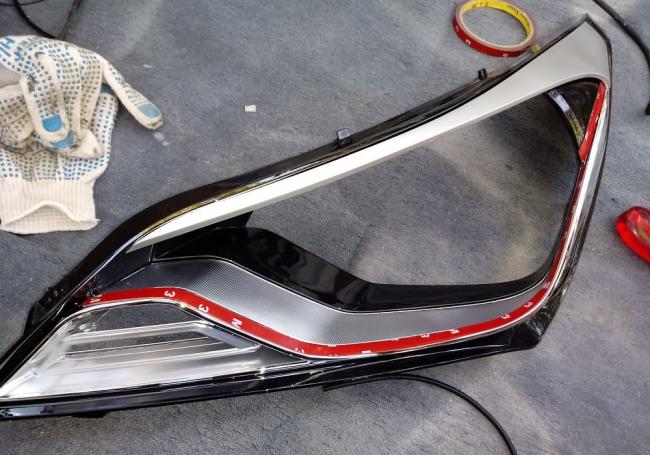 Разобранная фара для установки светодиодных ДХО Корпус фары