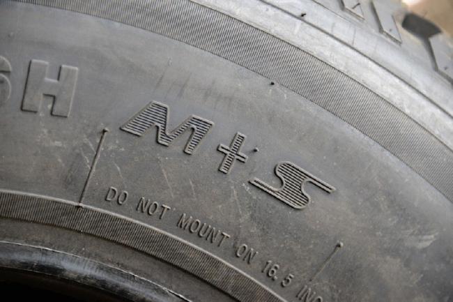 Пример обозначения резины «Mud + Snow» Всесезонная резина