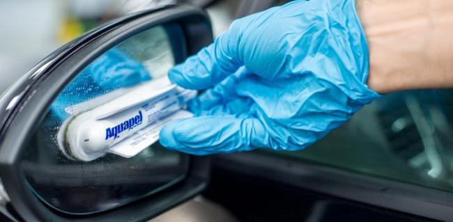 Нанесение антидождя фирмы Aquapel Нанесение антидождя