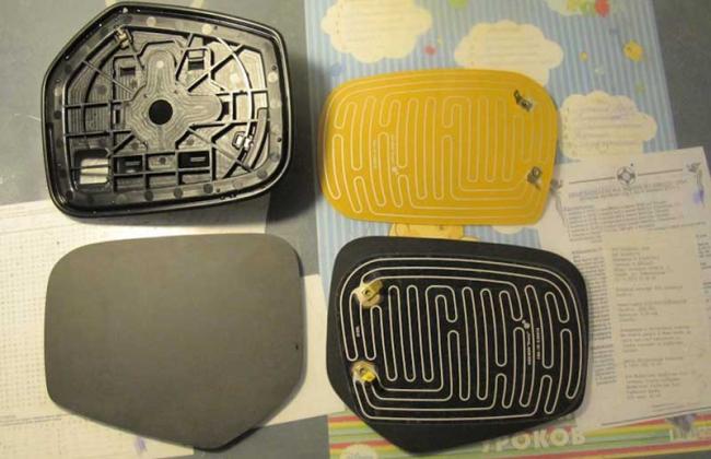 Комплект размораживателя боковых зеркал Состав комплекта обогревателя зеркал