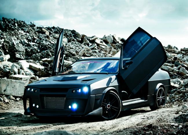 Тюнинг ВАЗ 21099 своими руками Обвесы на машину из полиуретана