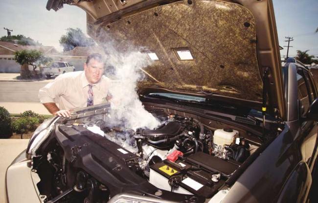 Перегрев двигателя вследствие сбоя в системе охлаждения Перегрев двигателя автомобиля