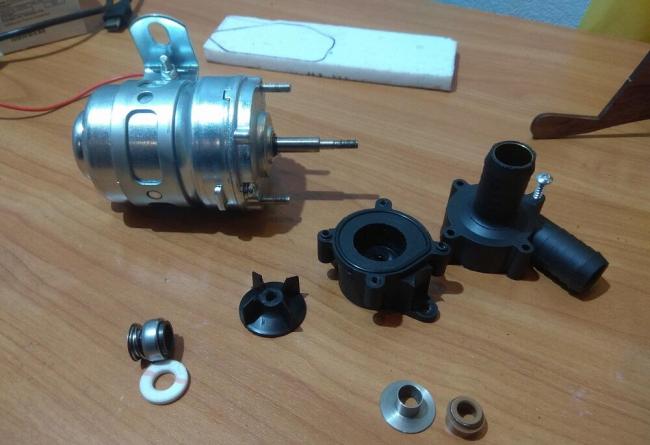 Доработка дополнительной помпы Помпа Газель в разобранном виде