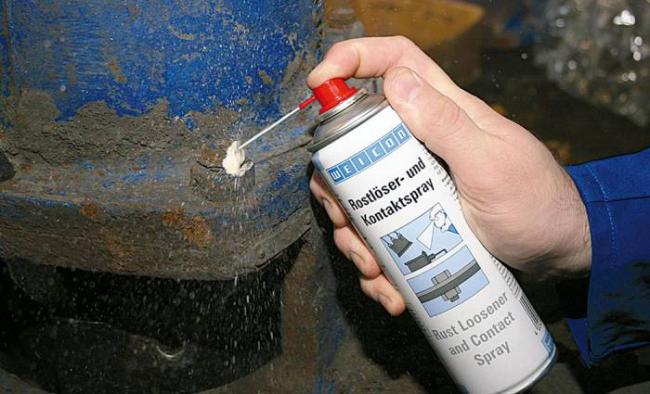 Использование преобразователя ржавчины аэрозольного типа Преобразователь в форме спрея