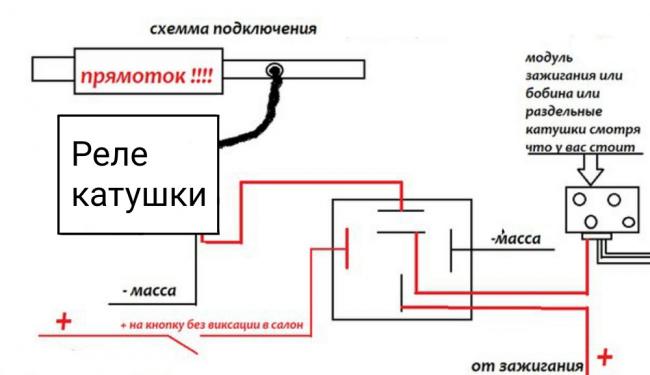 Подключение элементов для огненного пламени Схема подключения языка дракона