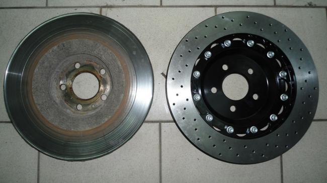 Стертые тормозные диски Стертые тормозные диски
