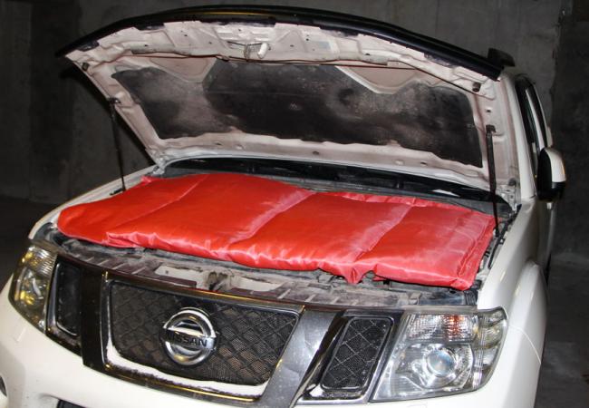 Утепление ДВС автоодеялом Утепление ДВС автоодеялом