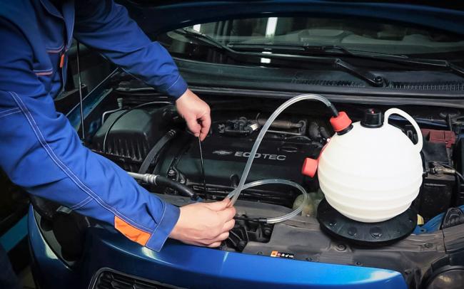 Замена масла через щуп Замена масла через щуп