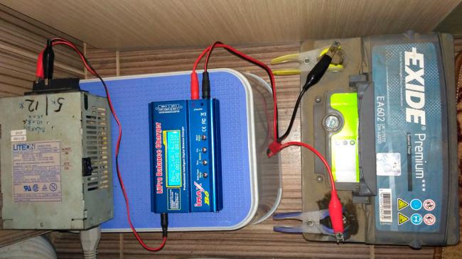 Зарядка АКБ через блок питания ПК Зарядка АКБ