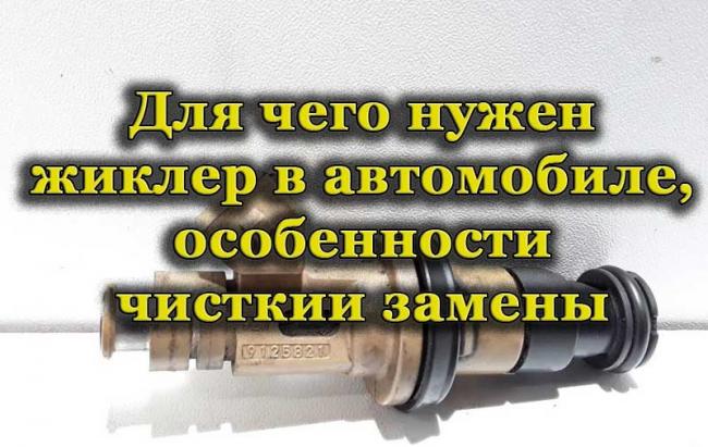 Внешний вид автомобильного жиклера Внешний вид жиклера для автомобиля