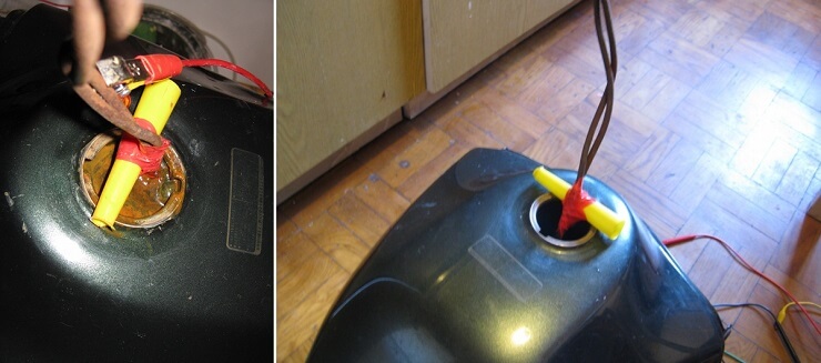 kak ochistit benzobak