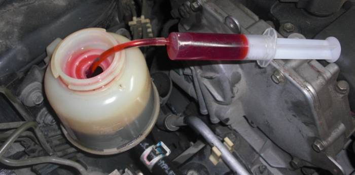 Какого цвета должна быть жидкость гидроусилителя